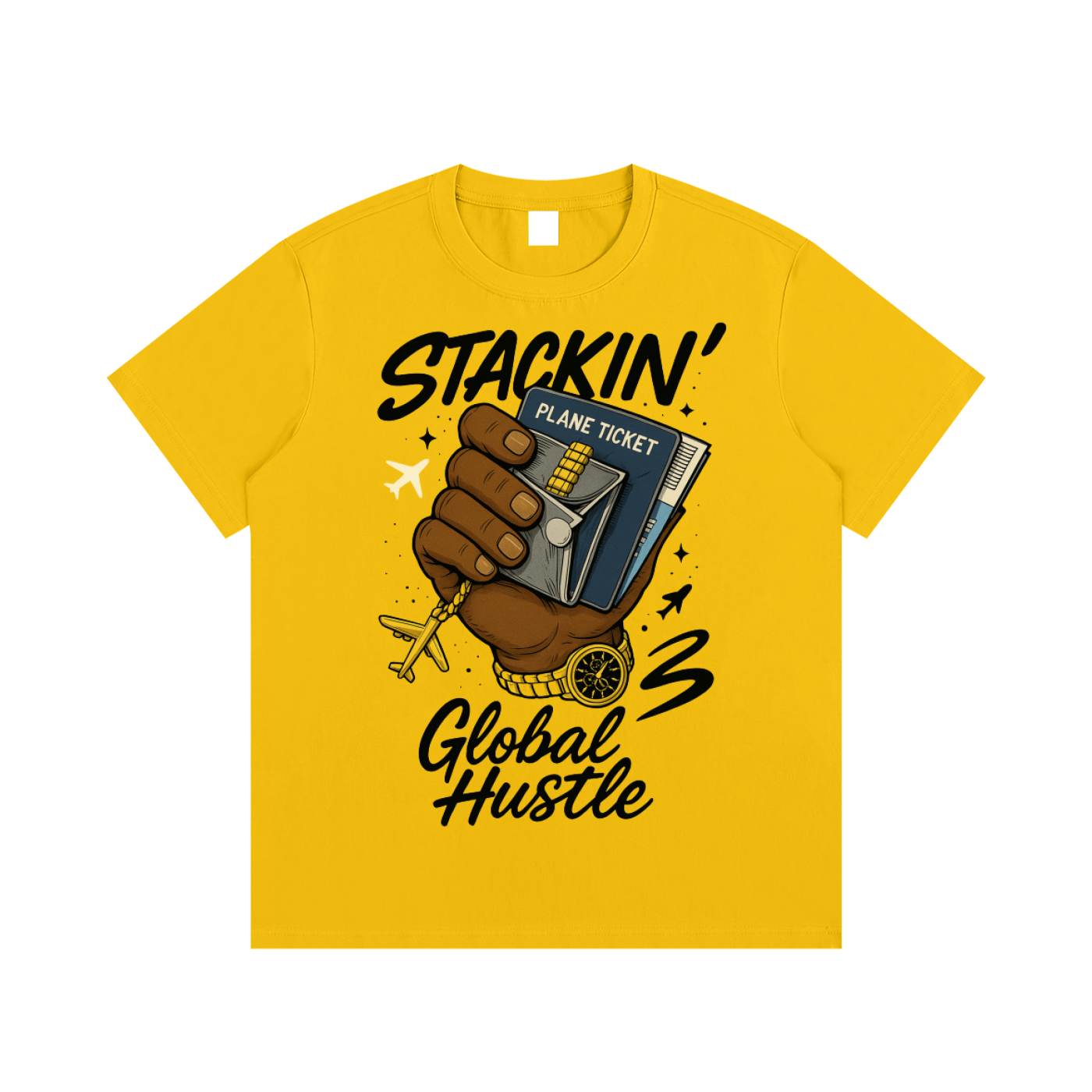 "GLOBAL HUSTLE" t-shirts set