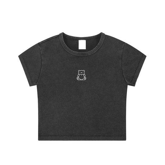 Wwingman Snow Washed Crop Top